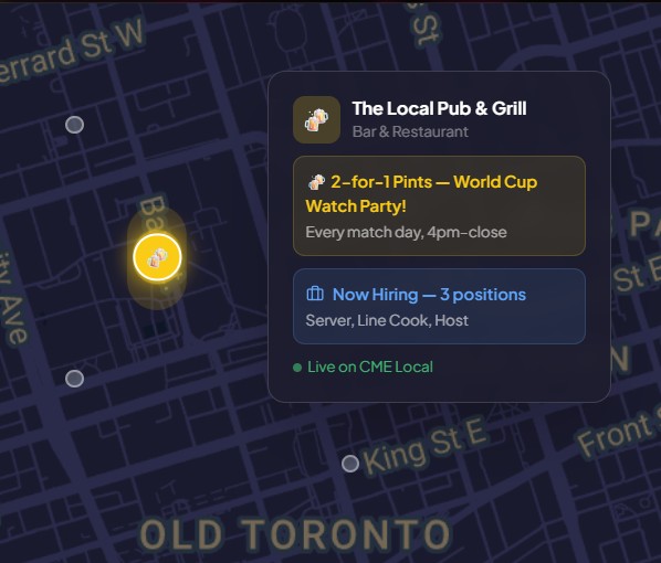 CME Local map